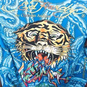 Ed Hardy By‎ Christian Audigier Full Zip Jacket Mens XL NY Wild Style